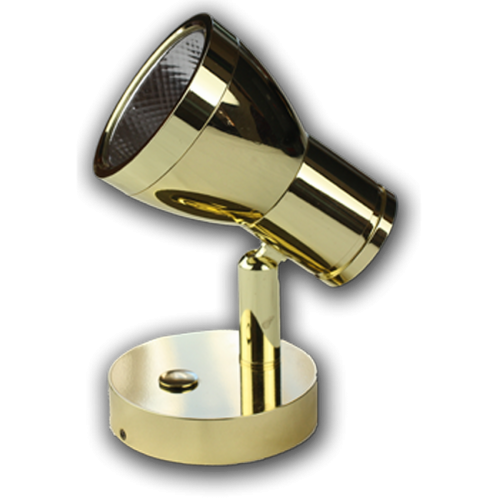 LED Wall Light, Polished Brass, Warm White