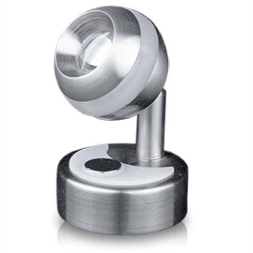 LED Wall Light, Brushed Nickel, Round, Warm White
