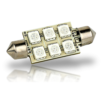 LunaSea Festoon LED replacement Bulb 6LED - 42mm